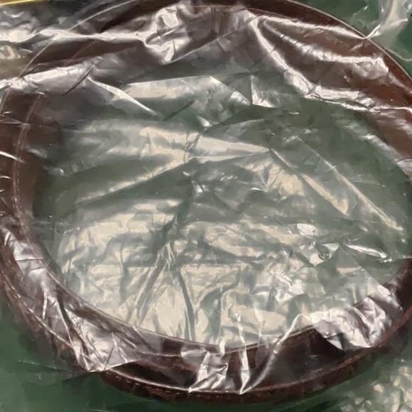 Ralph Lauren Leather Croc Brown Gold Buckle Belt M NWT - Picture 8 of 8